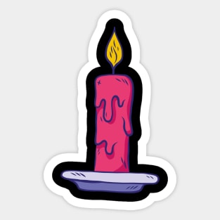 Red candle Sticker